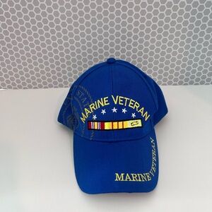 Marine Veterans Hat in Blue